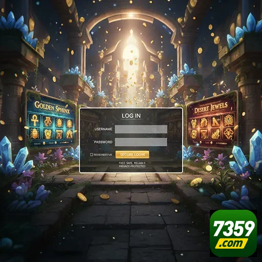 Ilustração de Experimente o aplicativo cassino 7359 com segurança total