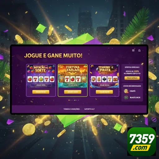 Ilustração de Descubra a Diversão de Jogos ao Vivo no 7359