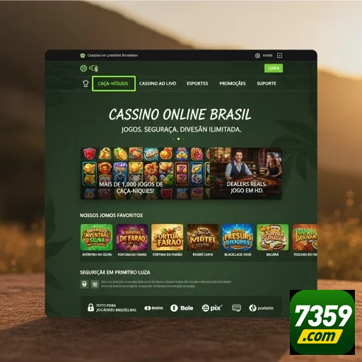 Ilustração de Acesse o cassino online 7359 com login rápido e seguro
